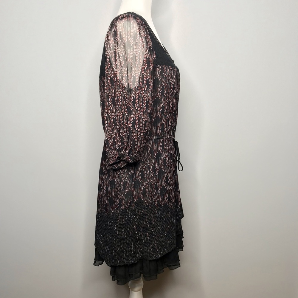 Free People | Semi-Sheer Tunic Dress w/ Front Tie - Picture 3 of 7